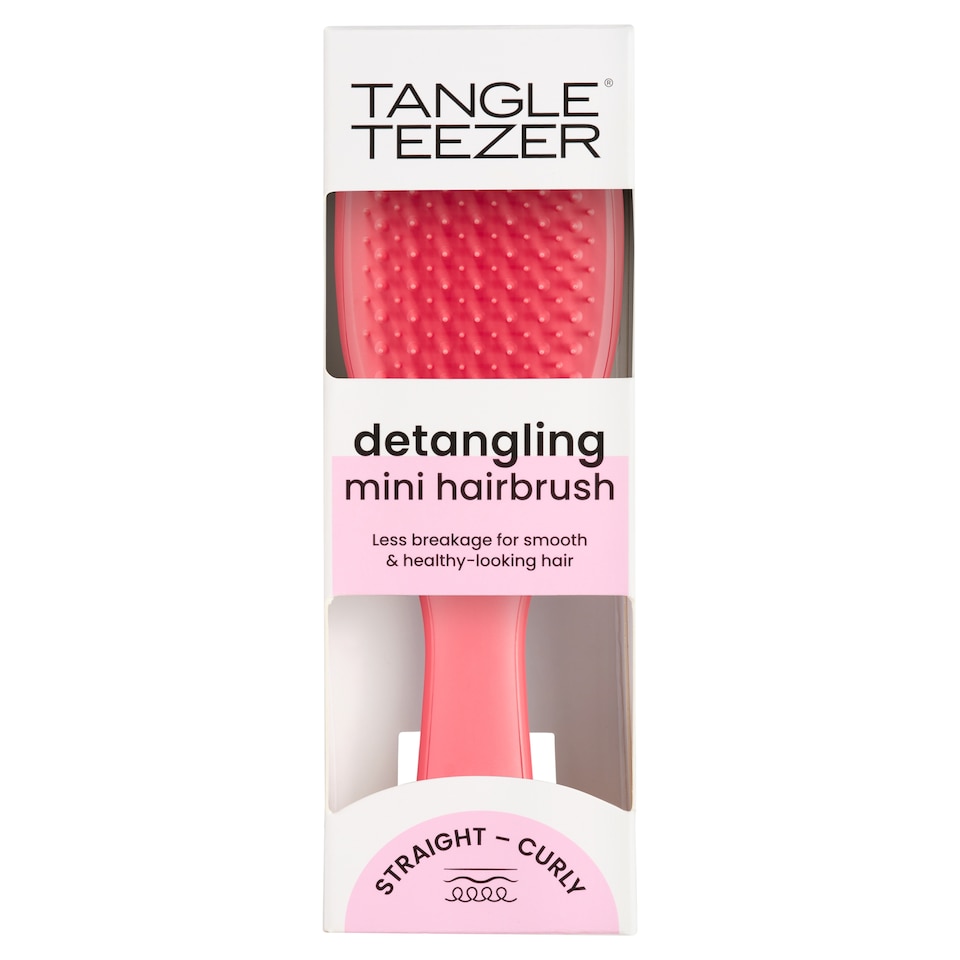 Tangle Teezer Kids Gentle Detangling Mini Hairbrush, Pink Punch