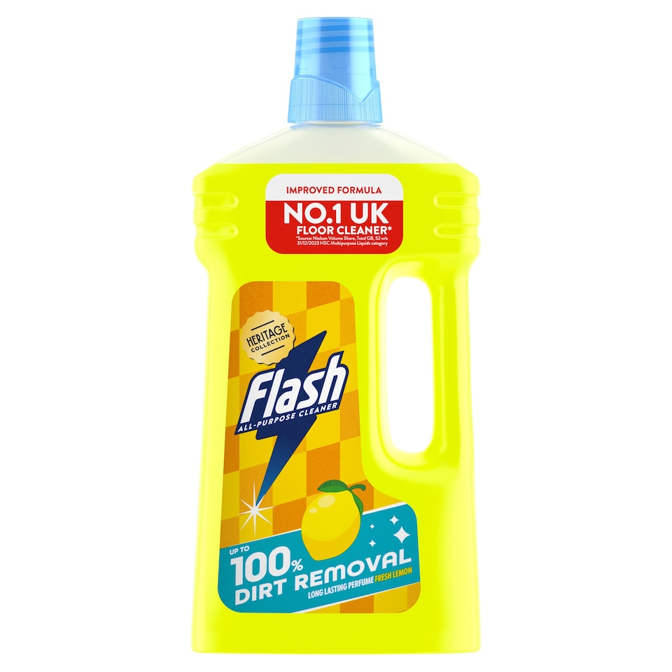 image 1 of Flash Heritage Collection All Purpose Floor Cleaner Lemon 1L