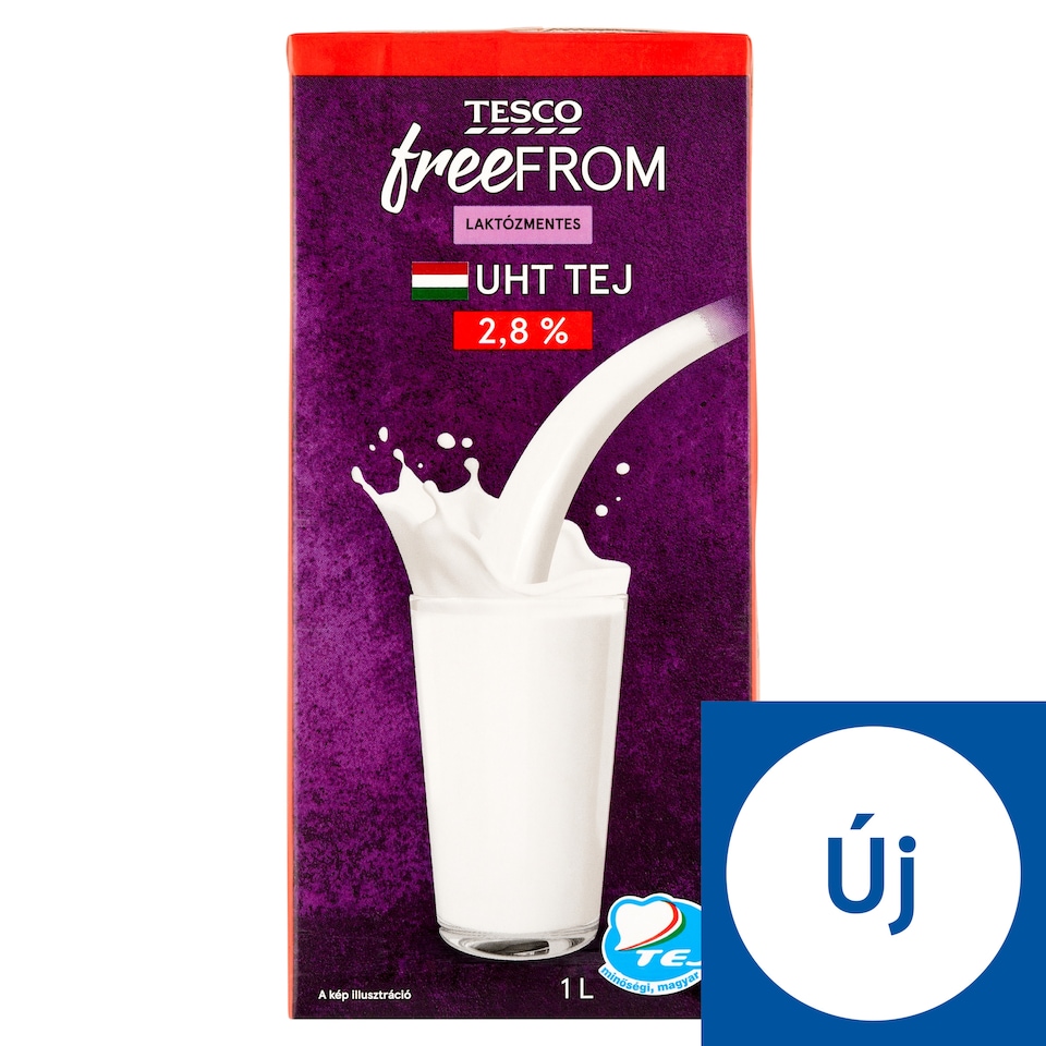 Tesco Free From UHT Lactose-Free Semi-Fat Milk 2,8 % 1 l