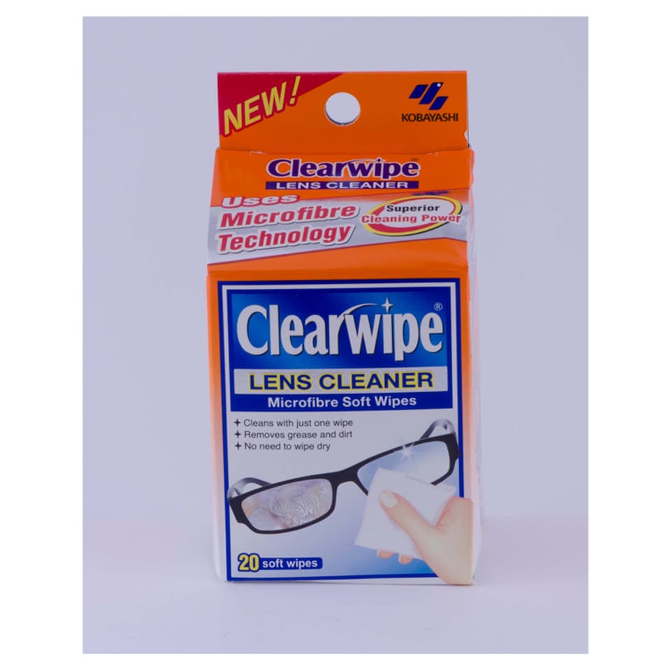 Clearwipe Lens Cleaner Microfibre Wipes Pack