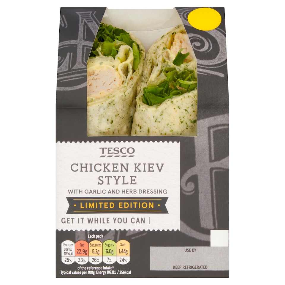 Tesco Chicken Kiev Style Wrap