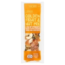 Tesco Golden Fruit & Nut Mix 25G