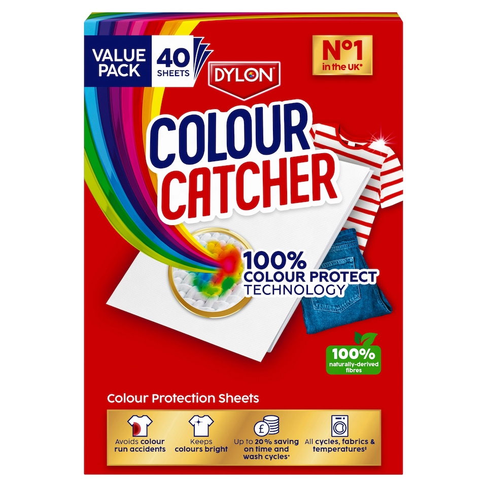 image 1 of Dylon Colour Catcher Colour Protection Sheets 40 Pack