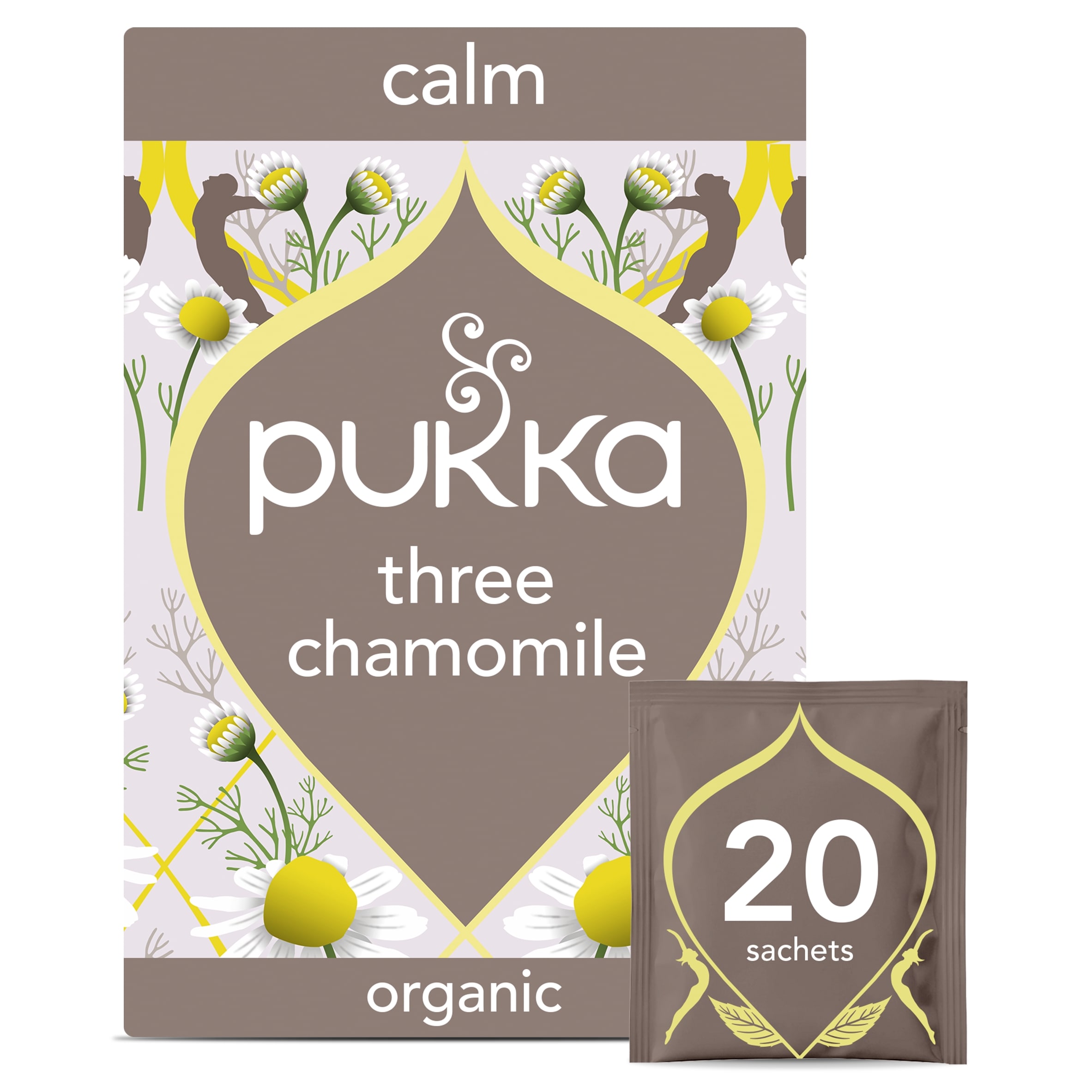 Pukka Organic Three Chamomile Herbal Tea 20 Tea Bags 30g