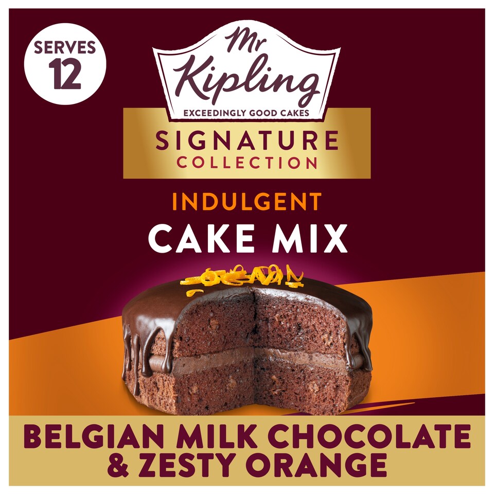 Mr Kipling Signature Milk Chocolate & Orange Cake Mix 416g