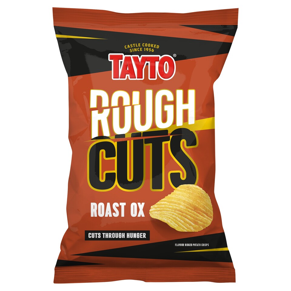 Tayto Rough Cuts Ridged Potato Crisps - Roast Ox 135g