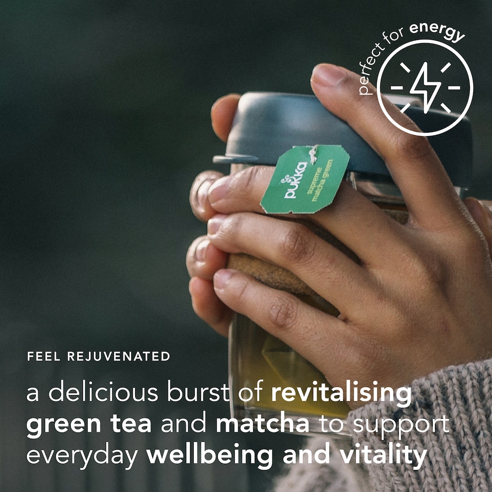 image 1 of Pukka Organic Supreme Matcha Green Herbal Tea 20 Green Tea Bags 30g