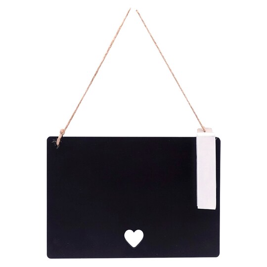 Tesco Heart Chalk Board With Chalk