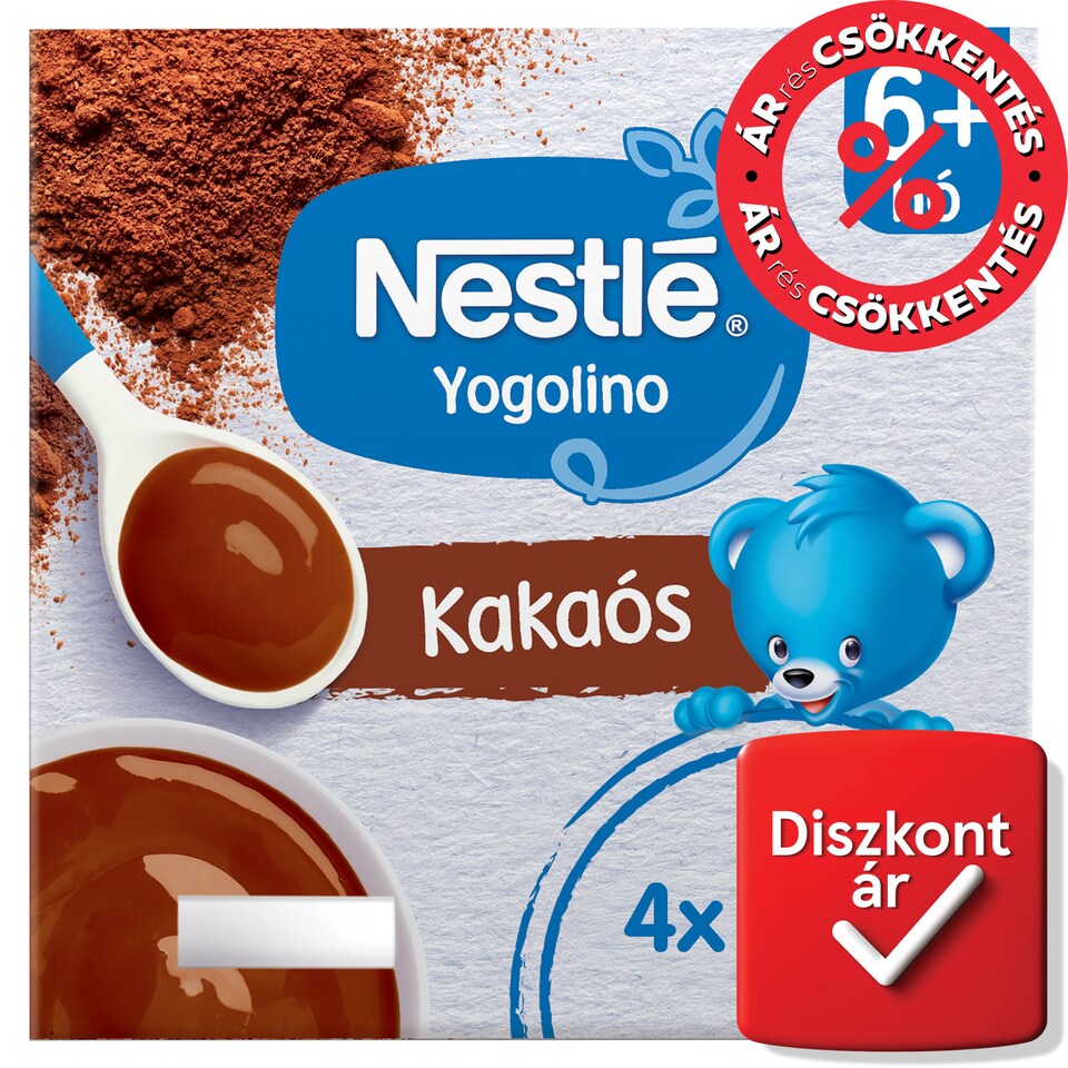 image 1 of Nestlé Yogolino Cocoa Baby Pudding 6+ Months 4 x 100 g (400 g)