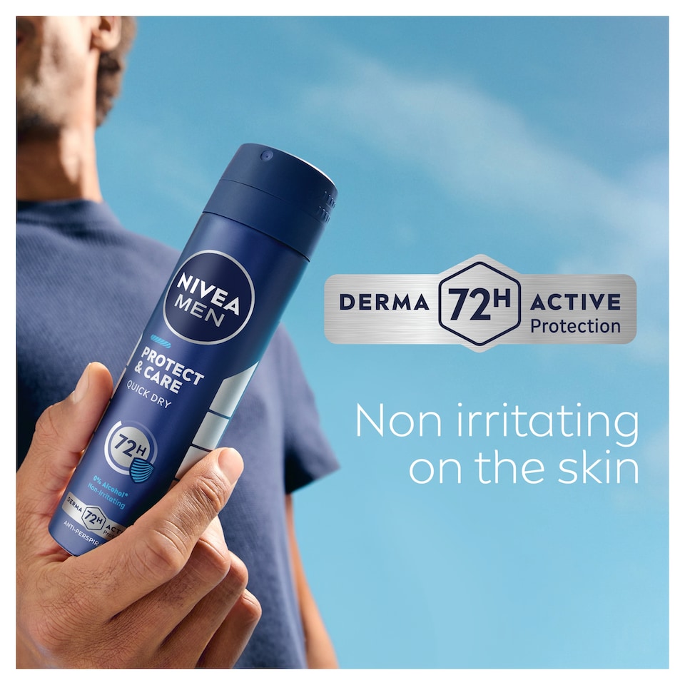 image 1 of Nivea Men Deodorant Protect & Care Spray Antiperspirant Deodorant 250Ml