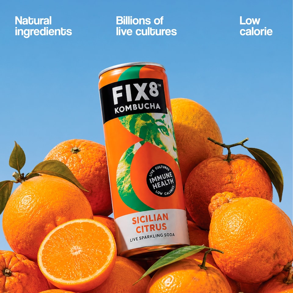image 1 of Fix8 Kombucha Sicilian Citrus 4 x 250ml