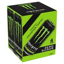 Monster Energy Zero Sugar Drink 4 x 500ml