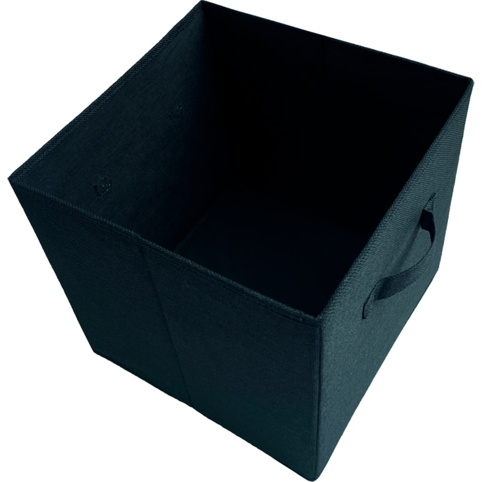 image 1 of Tesco Home Black Collapsible Storage Cube 31 x 31 x 31 cm