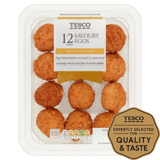 Tesco 12 Mini Savoury Eggs 216G Tesco Groceries
