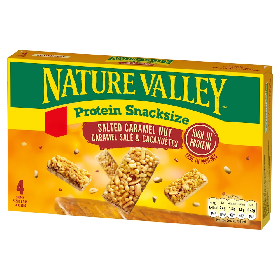 image 1 of Nature Valley Protein Snacksize Bars - Salted Caramel Nut 4 x 25g