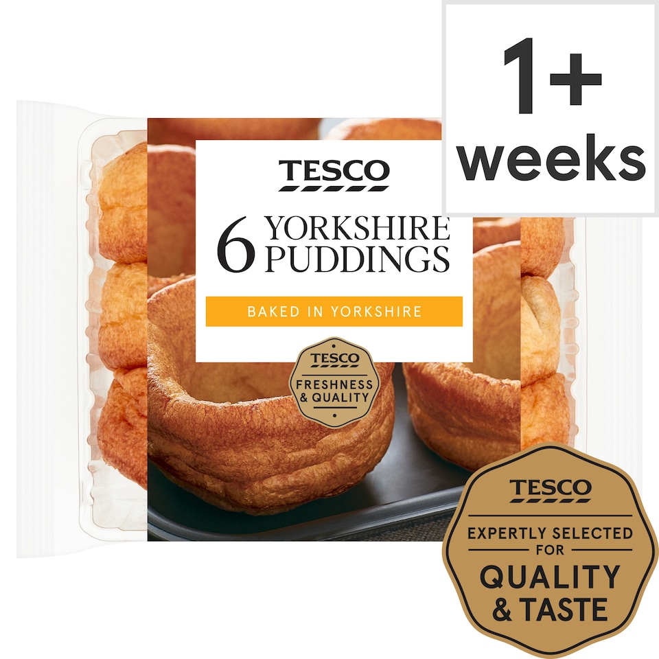 Tesco Yorkshire Puddings 6 Pack 180G