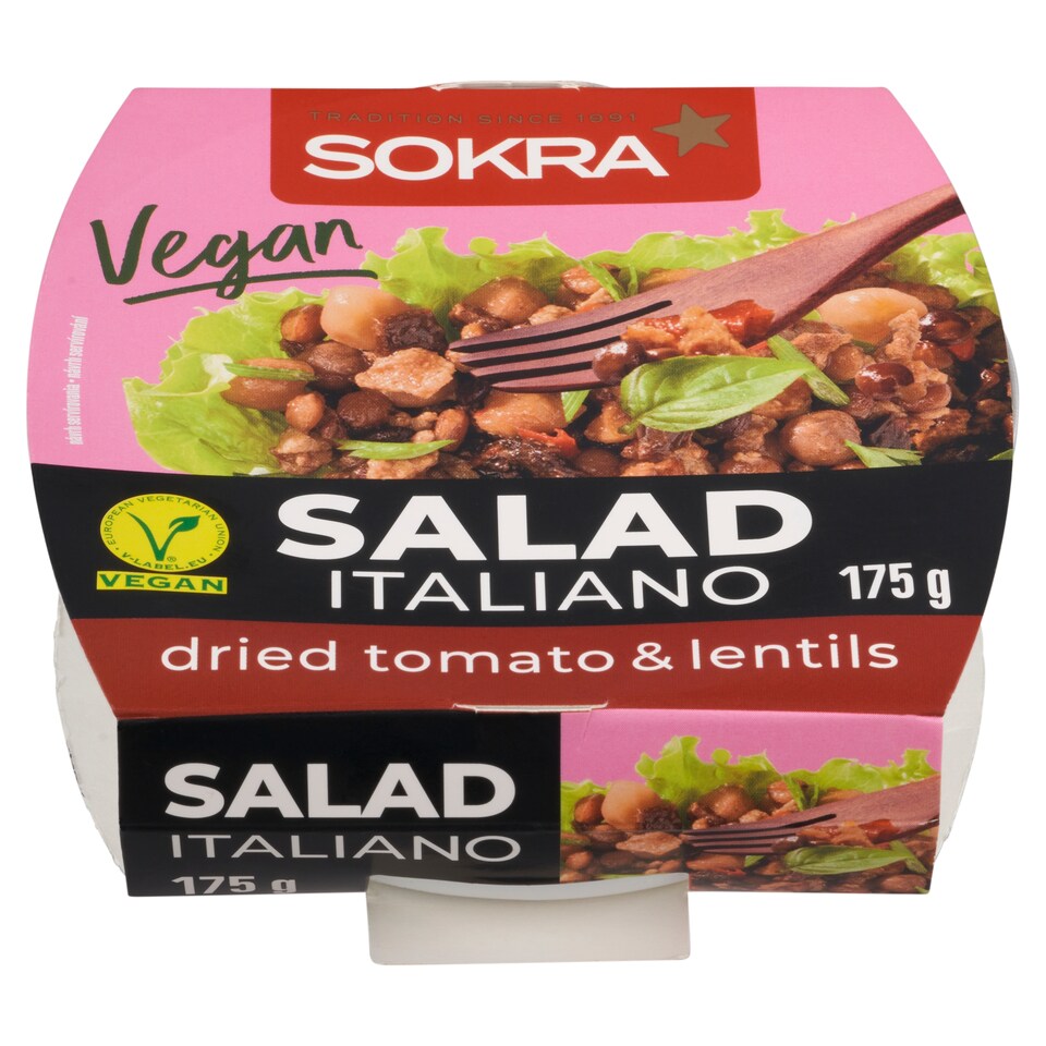 obrázok 1 z Sokra Vegánsky šalát s hrachovou bielkovinou na taliansky spôsob 175 g
