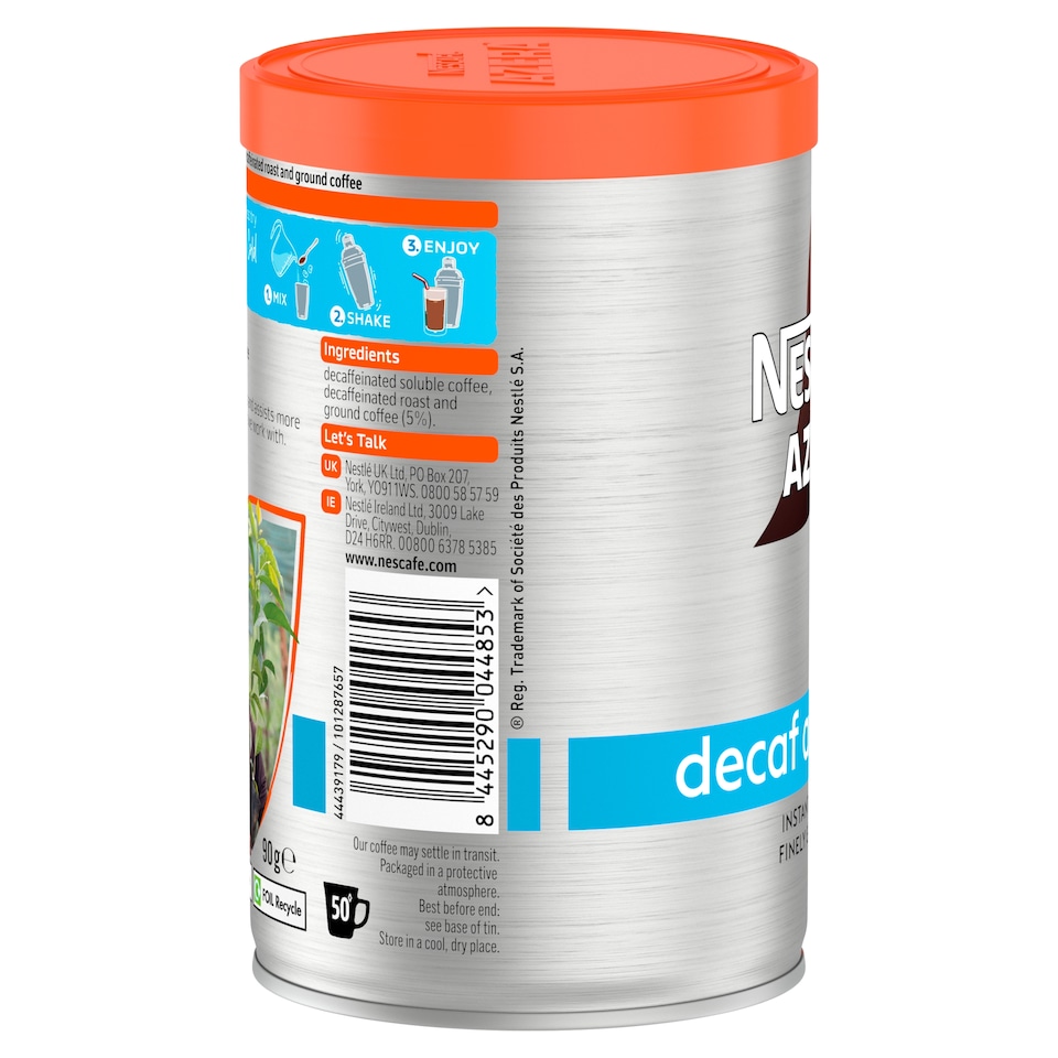 image 1 of Nescafe Azera Americano Decaff Instant Coffee 90g