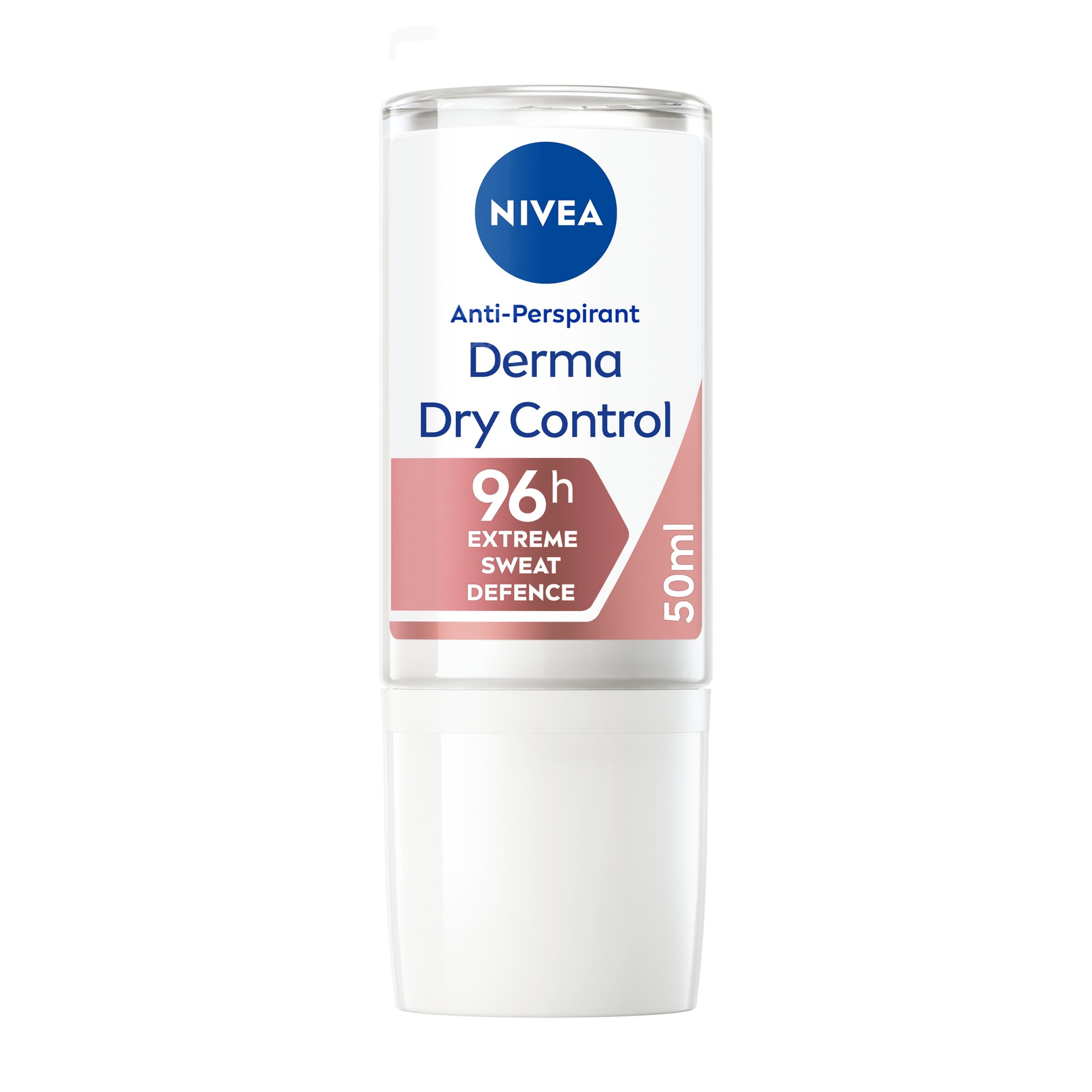 NIVEA Antitranspirant Im Ball Derma Control, 50 Ml – 96h Schweißschutz Mit DermaDry Technologie