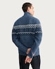 image 3 of F&F Fair Isle Half-Zip Jumper with Wool in Grey