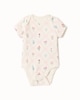 image 3 of F&F Baby 5-Pack Pure Cotton Floral Bodysuits in Pink