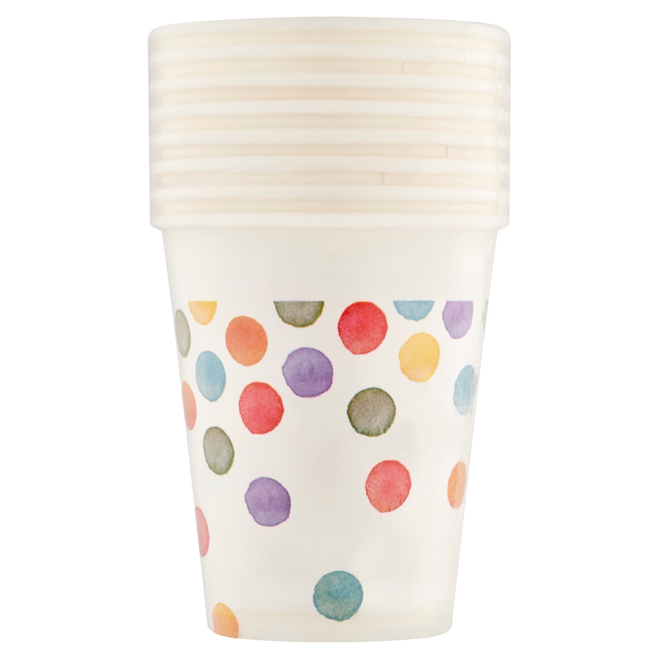 Decorata Party Puntíkaté papírové poháry 200 ml 8 ks