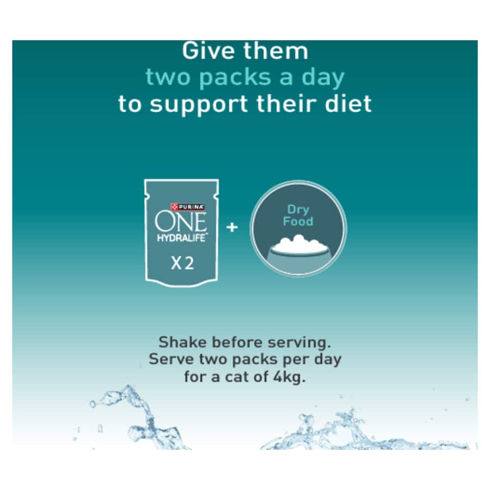 image 1 of Purina ONE HYDRALIFE with Salmon Cat Compliment 6x50g