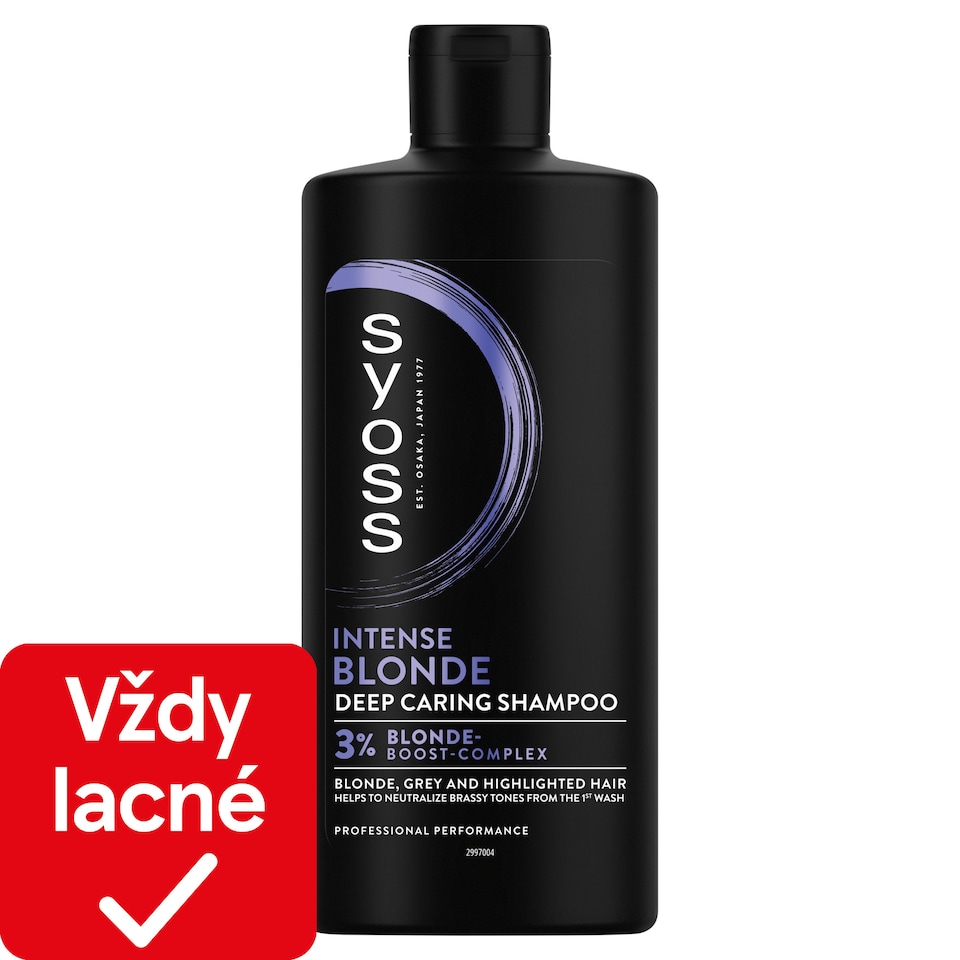 obrázok 1 z Syoss Intense Blond šampón pre blond, šedivé a melírované vlasy 440 ml