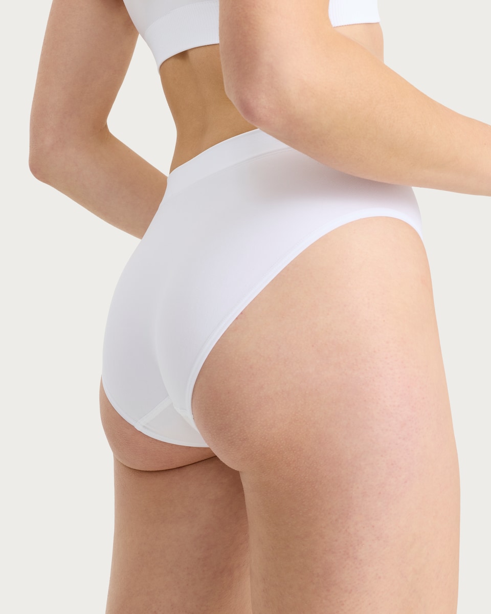 image 1 of F&F 2-Pack Contour Seamfree High Leg Full Brief Knickers in Multi