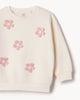 image 5 of F&F Girls 2-Piece Cotton Rich Floral Sweatshirt and Flared Leggings Set in Cream