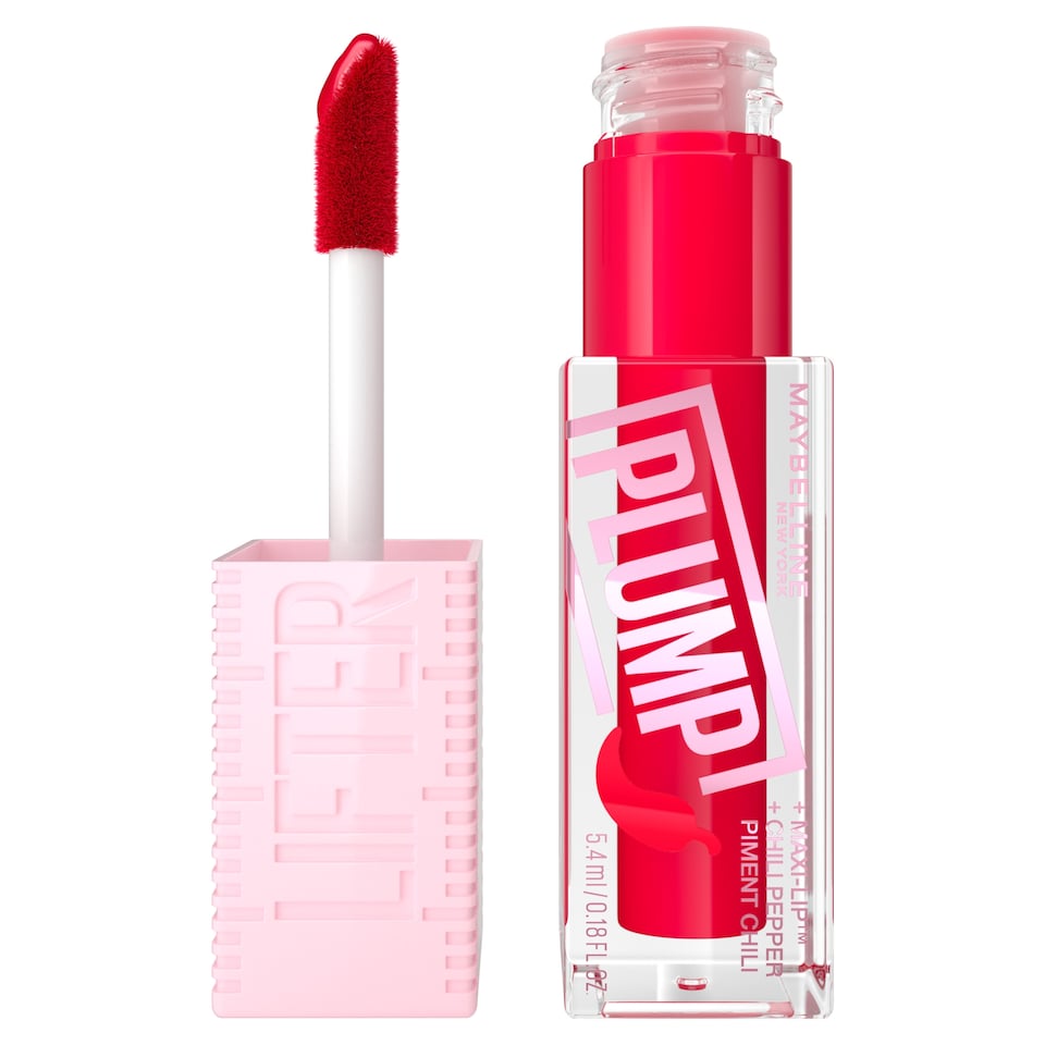 image 1 of Maybelline Lifter Plumping Lip Gloss - Red Flag 5.4ml