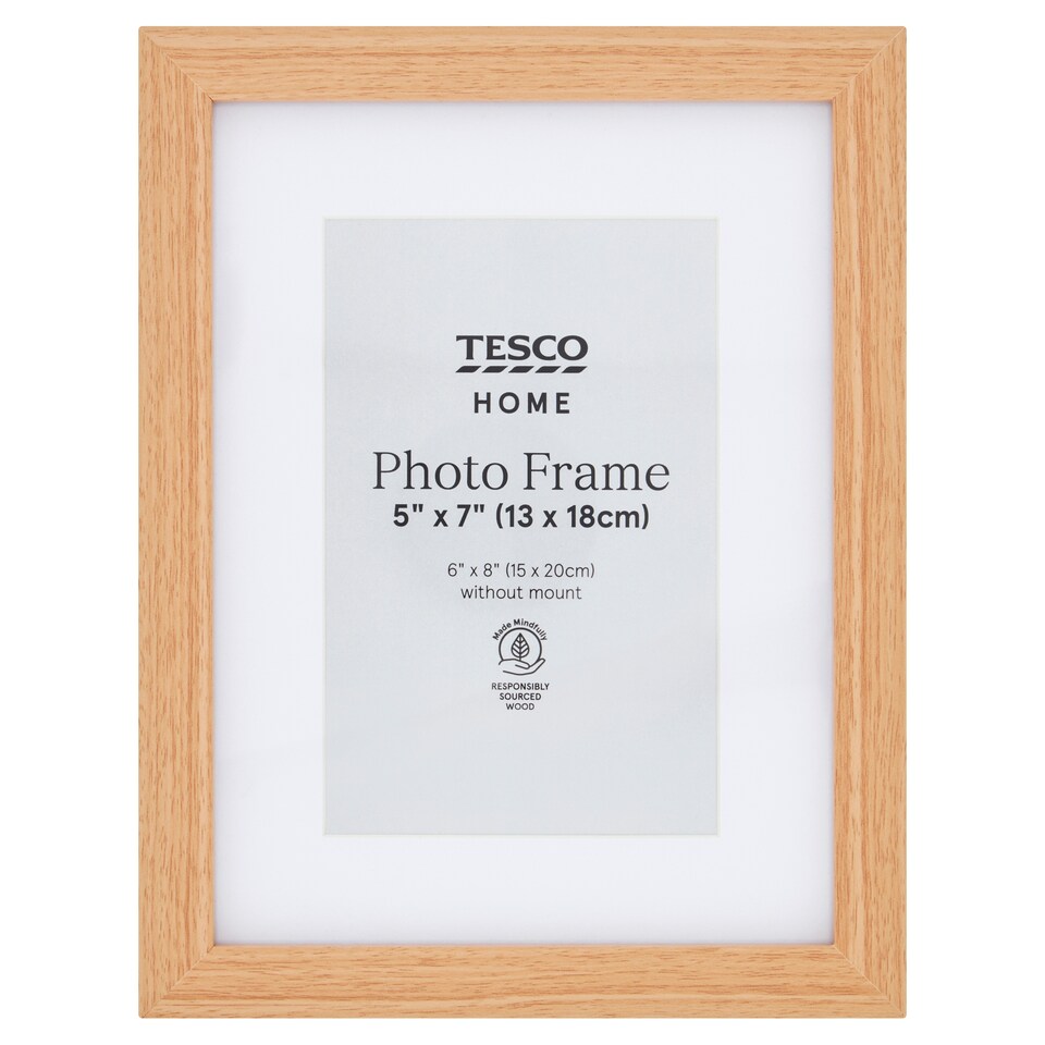 Tesco Photo Frame 5X7 Oak Effect