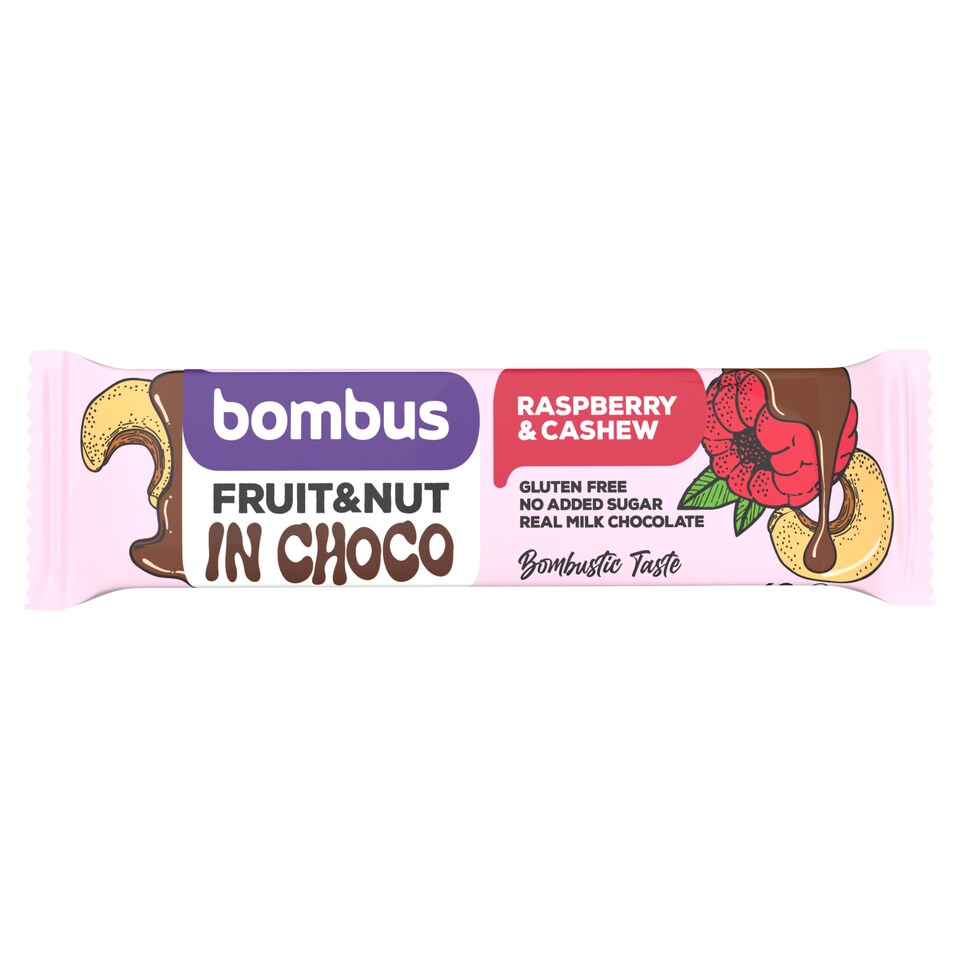 Bombus Fruit Bar with Nuts in Milk Chocolate 40 g