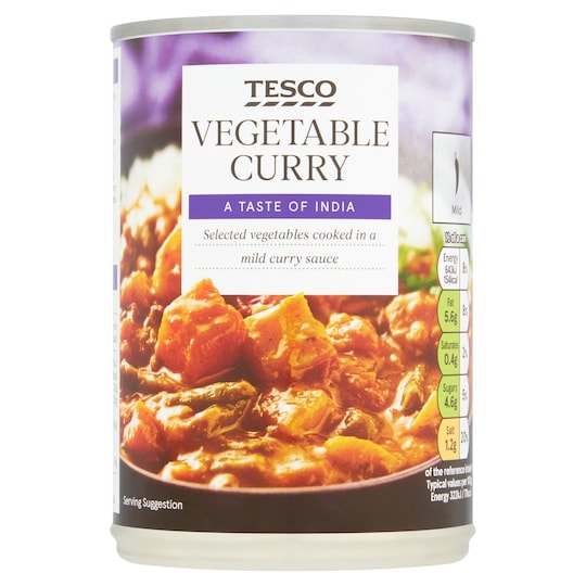 Tesco Vegetable Curry 400G Tesco Groceries