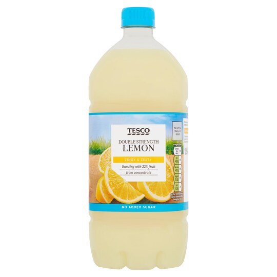 Tesco No Added Sugar Lemon Squash Double Concentrated 1.5L Tesco