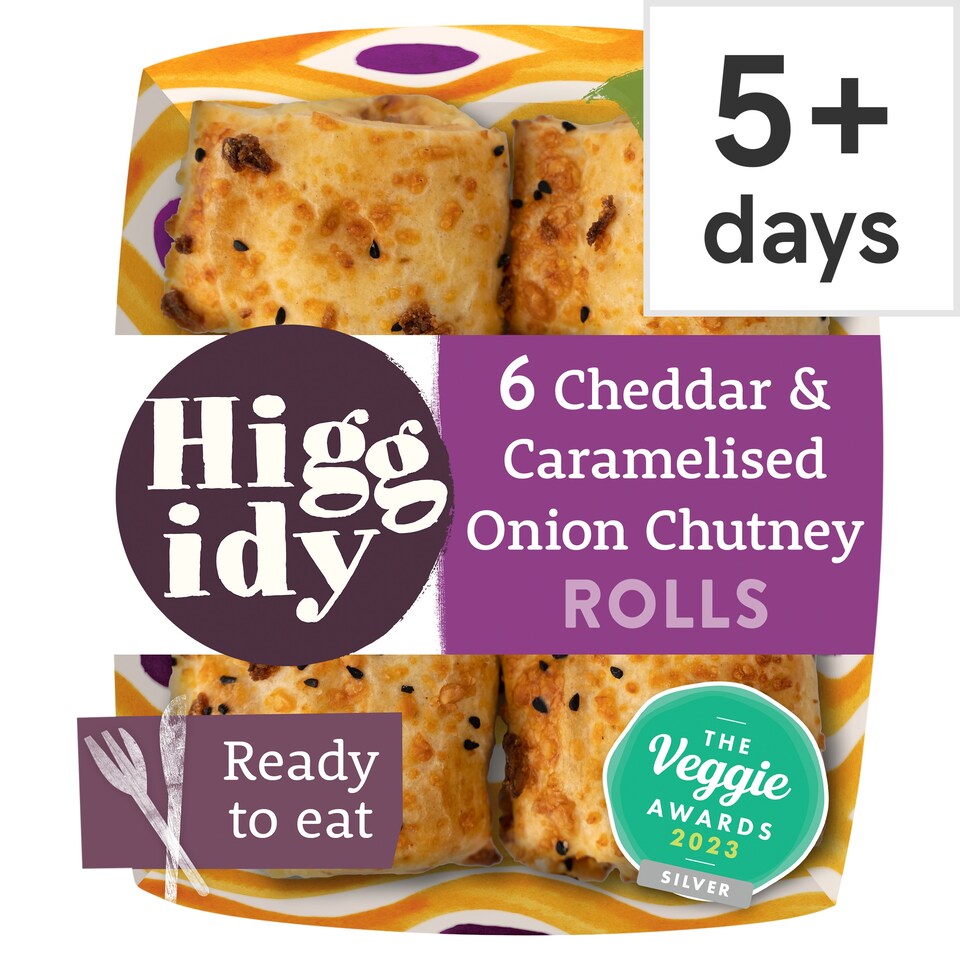 image 1 of Higgidy Cheddar & Onion Veggie Rolls 160G