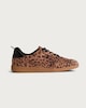 image 1 of F&F Leopard Print Lace Up Trainers in Multi