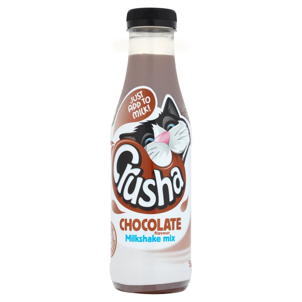 Crusha Chocolate Milkshake Mix 500Ml 20Servings