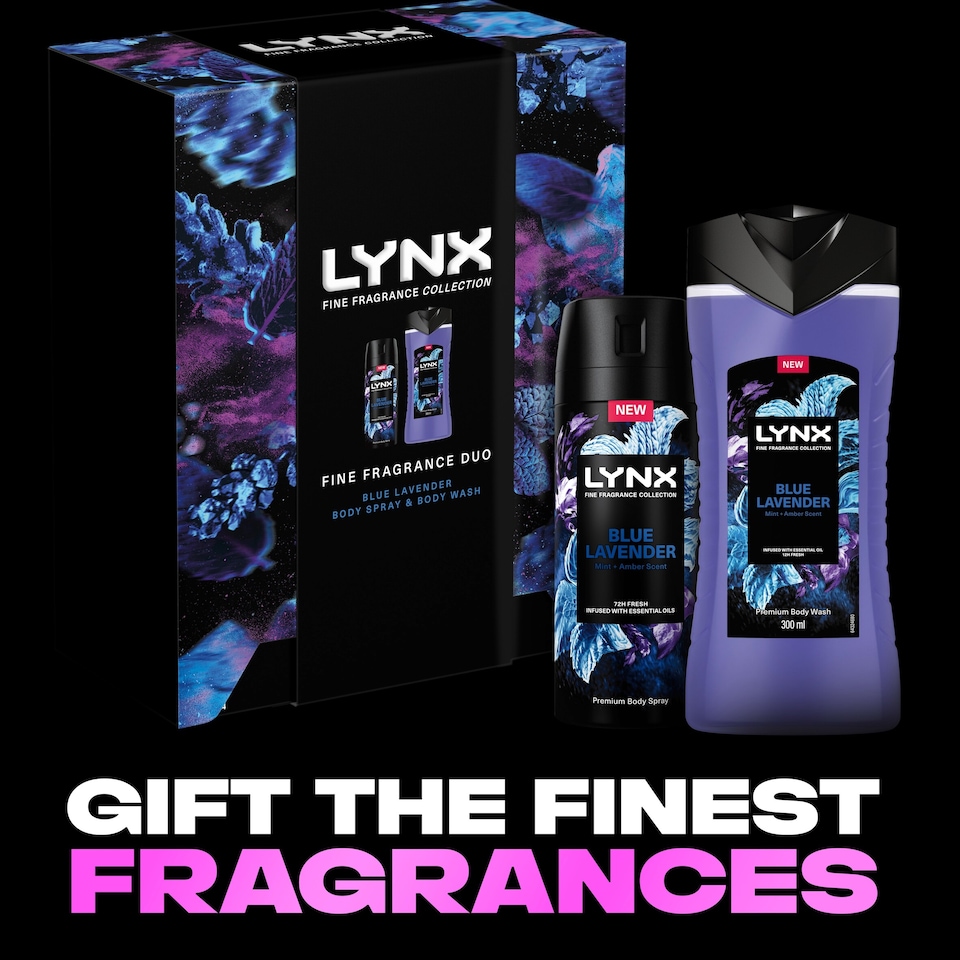 image 1 of Lynx Fine Fragrance Blue Lavender Duo Gift Set