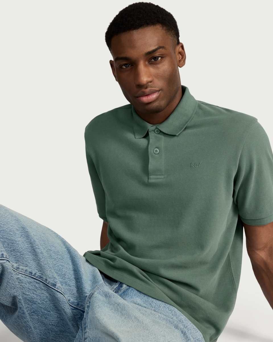 image 1 of RDA Pure Cotton Polo Shirt in Khaki