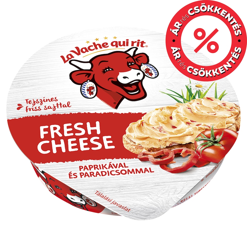 La Vache Qui Rit szendvicskrém tejszínes friss sajttal, paprikával és paradicsommal 80 g