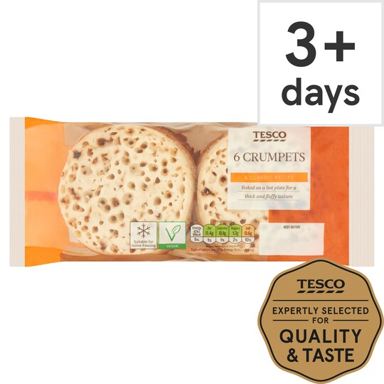 Tesco 6 Crumpets Tesco Groceries