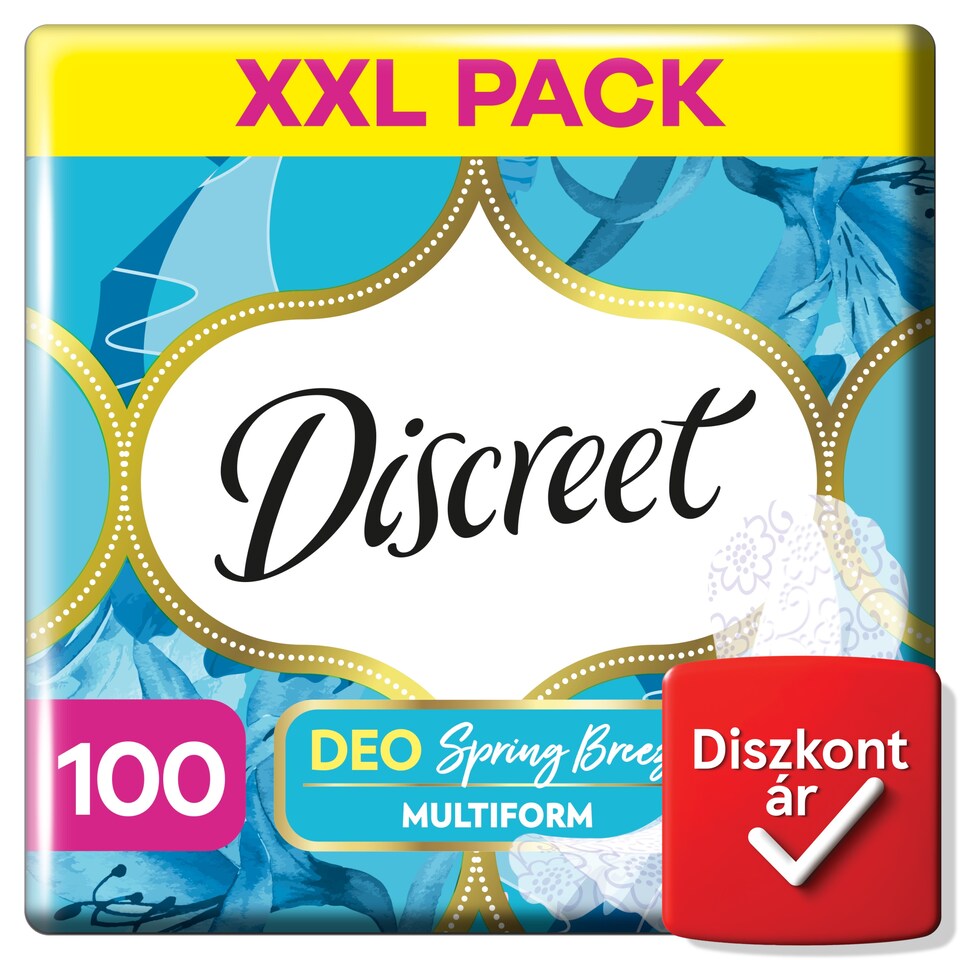 image 1 of Discreet Breathable Multiform Spring Breeze Pantyliners x100