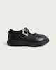 image 1 of F&F School Girls Leather Buckle Mary Jane Shoes in Black