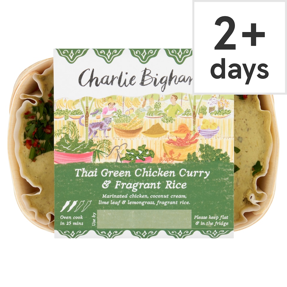 Charlie Bigham's Thai Green Chicken Curry & Fragrant Rice 403g