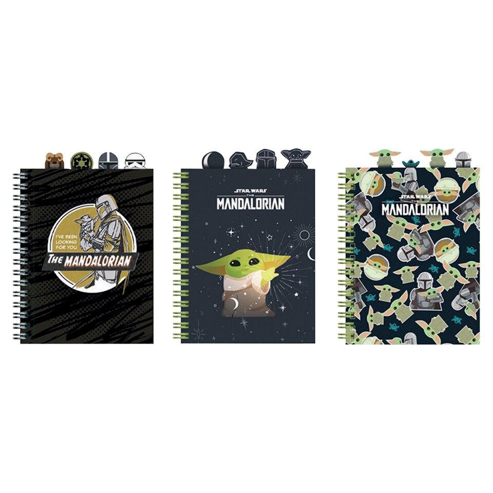 image 1 of Mickey Mouse/Minnie Mouse/Mandalorian Square Notebook A5 100 Sheets