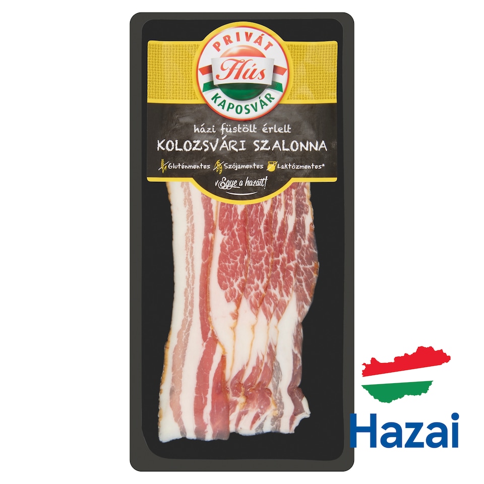 Privát Hús házi füstölt érlelt szeletelt kolozsvári szalonna 100 g