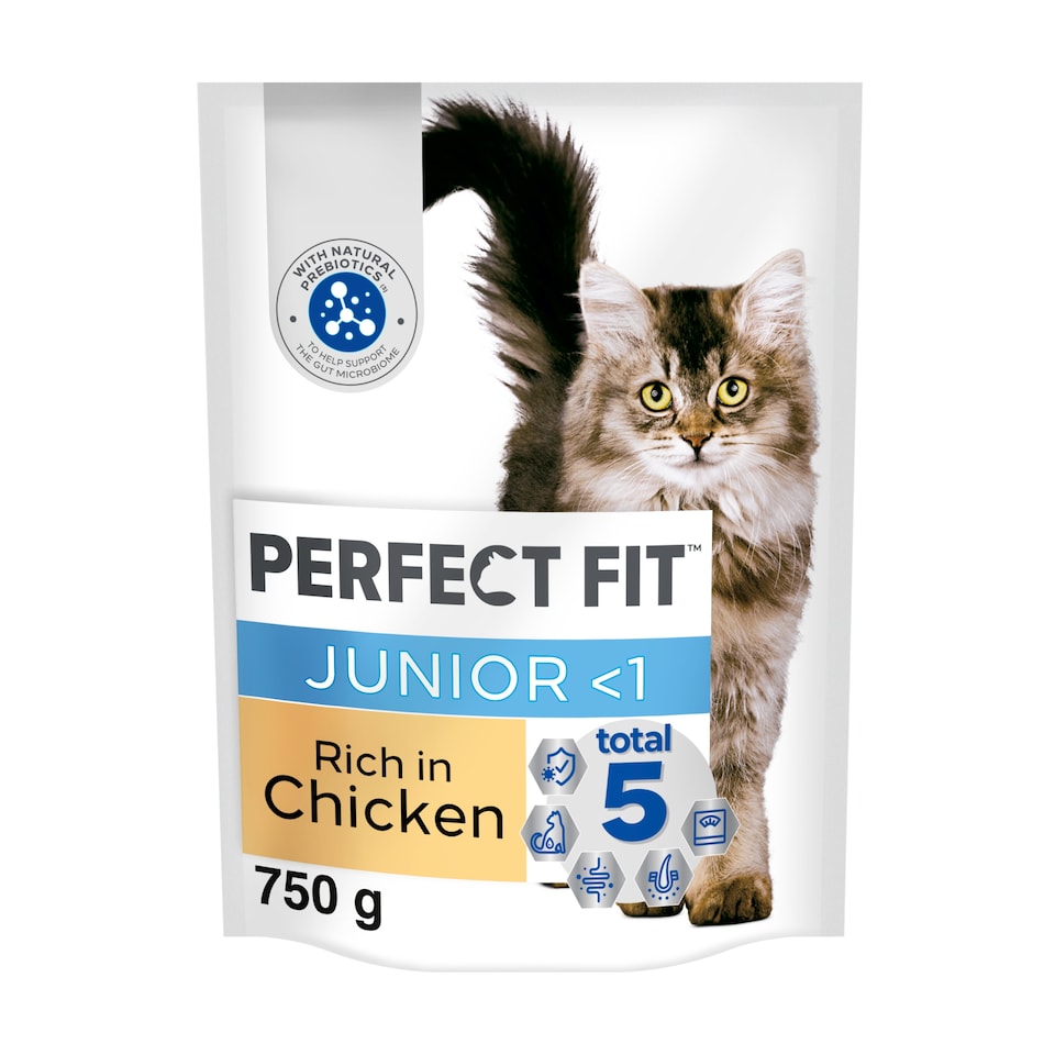 image 1 of Perfect Fit Junior Dry Cat Food - Chicken 750g