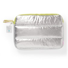 Paperchase Something Sweet Padded Silver Laptop Sleeve