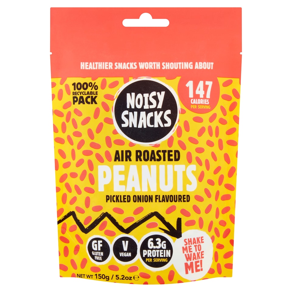 Noisy Snacks Roasted Peanuts Pickled Onion 150G